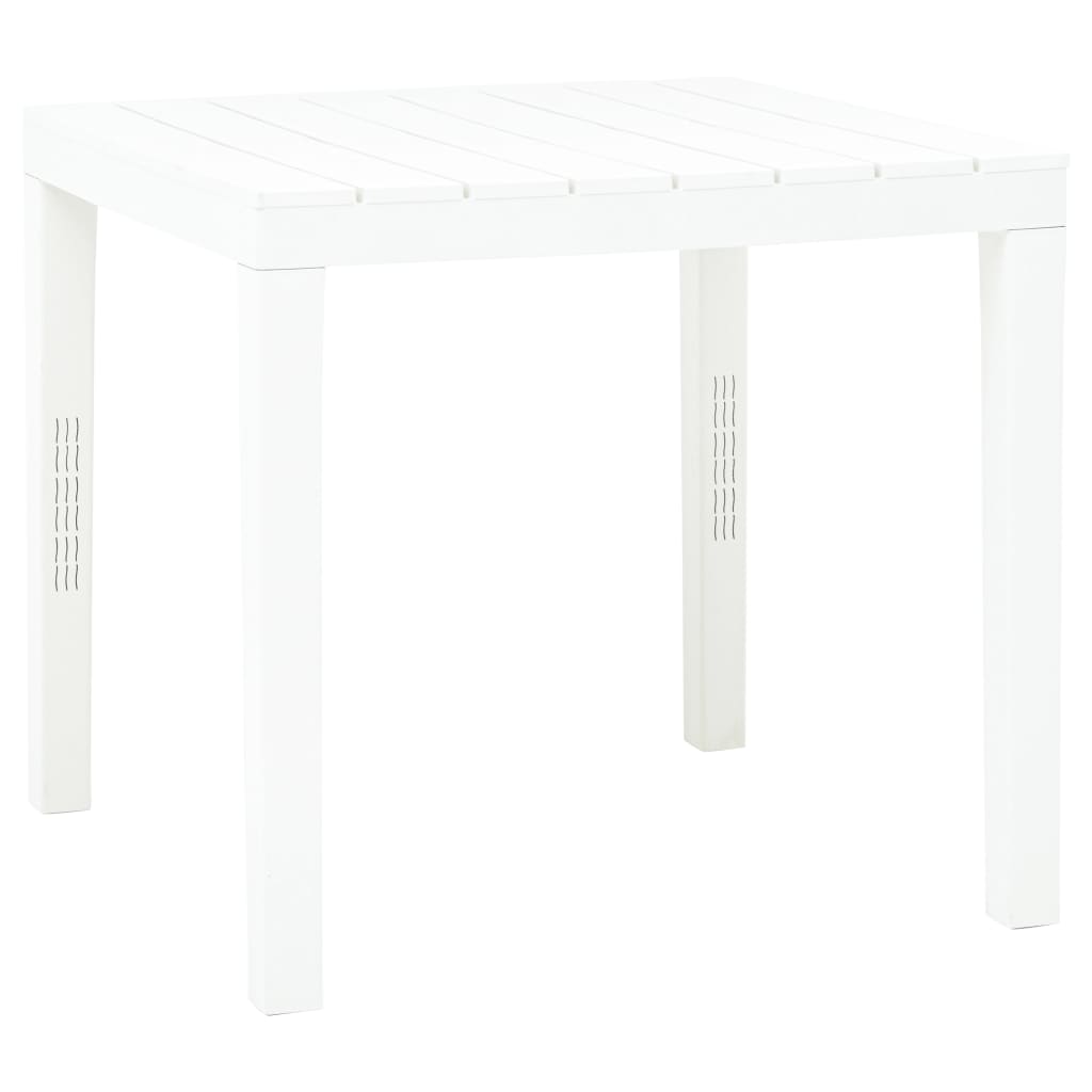 Gartentisch Weiss 78 x 78 x 72 cm Kunststoff